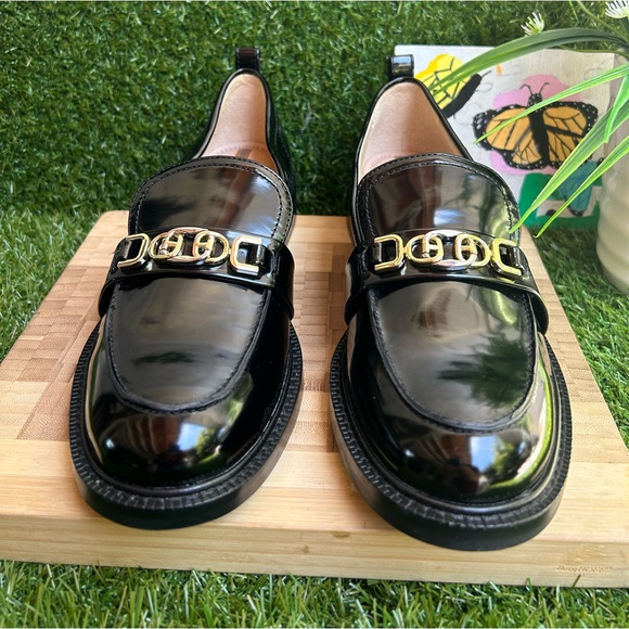 Sam Edelman christy black patent Leather loafers Size 9.5 womens gently us… - Picture 13 of 16